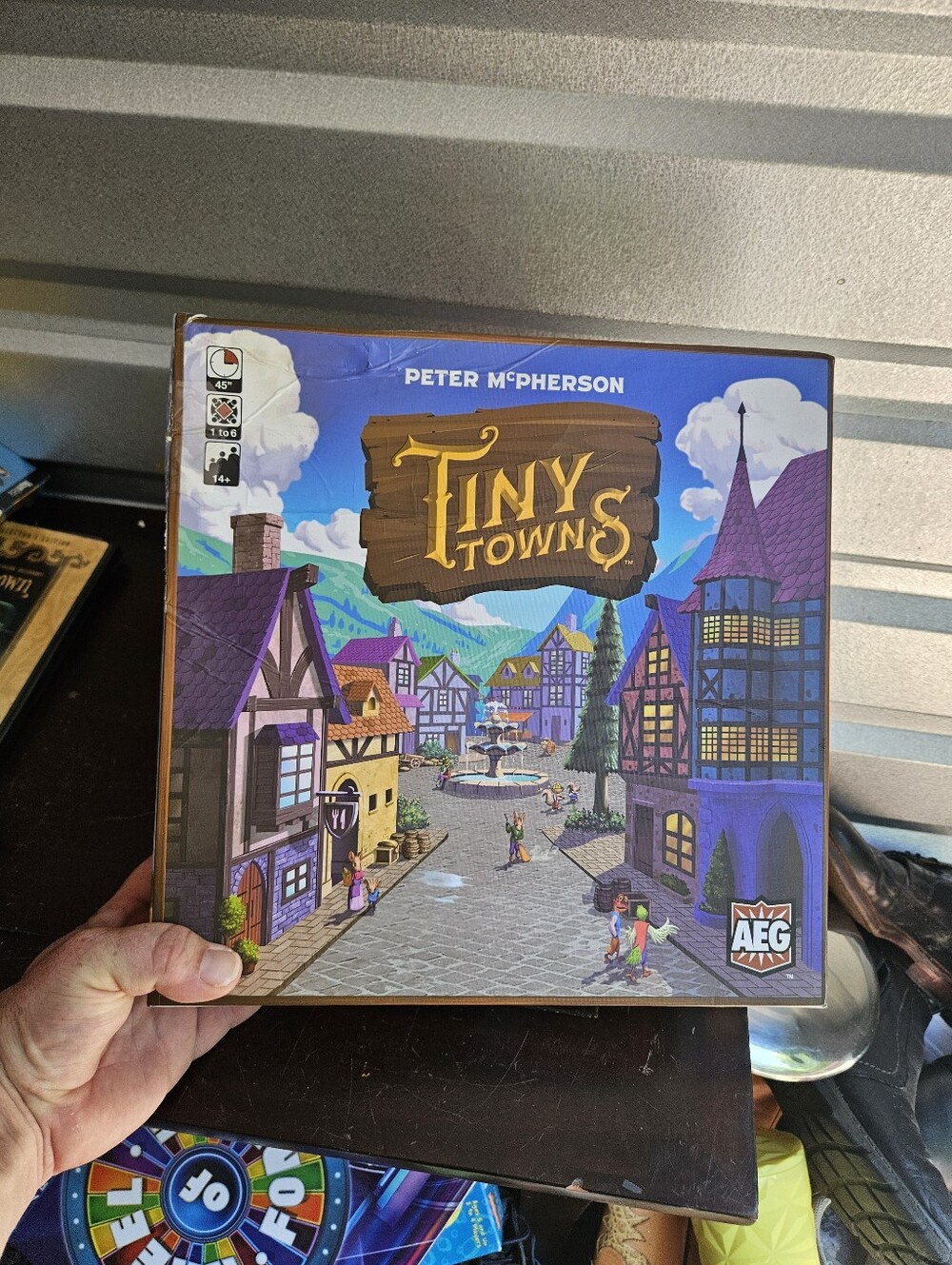 Tiny Towns Board Game 2019 Resource Buildings AEG Games Complete